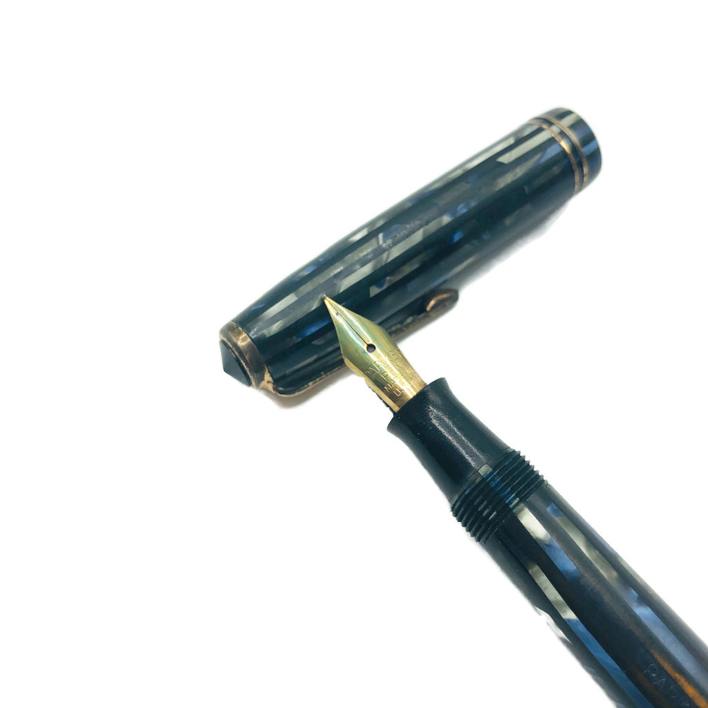 Vintage Circa 1945 Parker Striped Duofold Fountain Pen