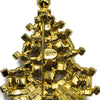 Vintage Rhinestone Christmas Tree Brooch