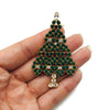 Vintage Rhinestone Eisenberg Ice Christmas Tree Brooch