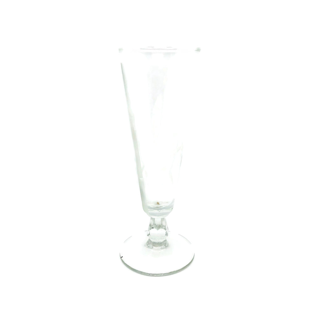 Vintage Frank Oda Etched 17 Piece Drinking Glass Set