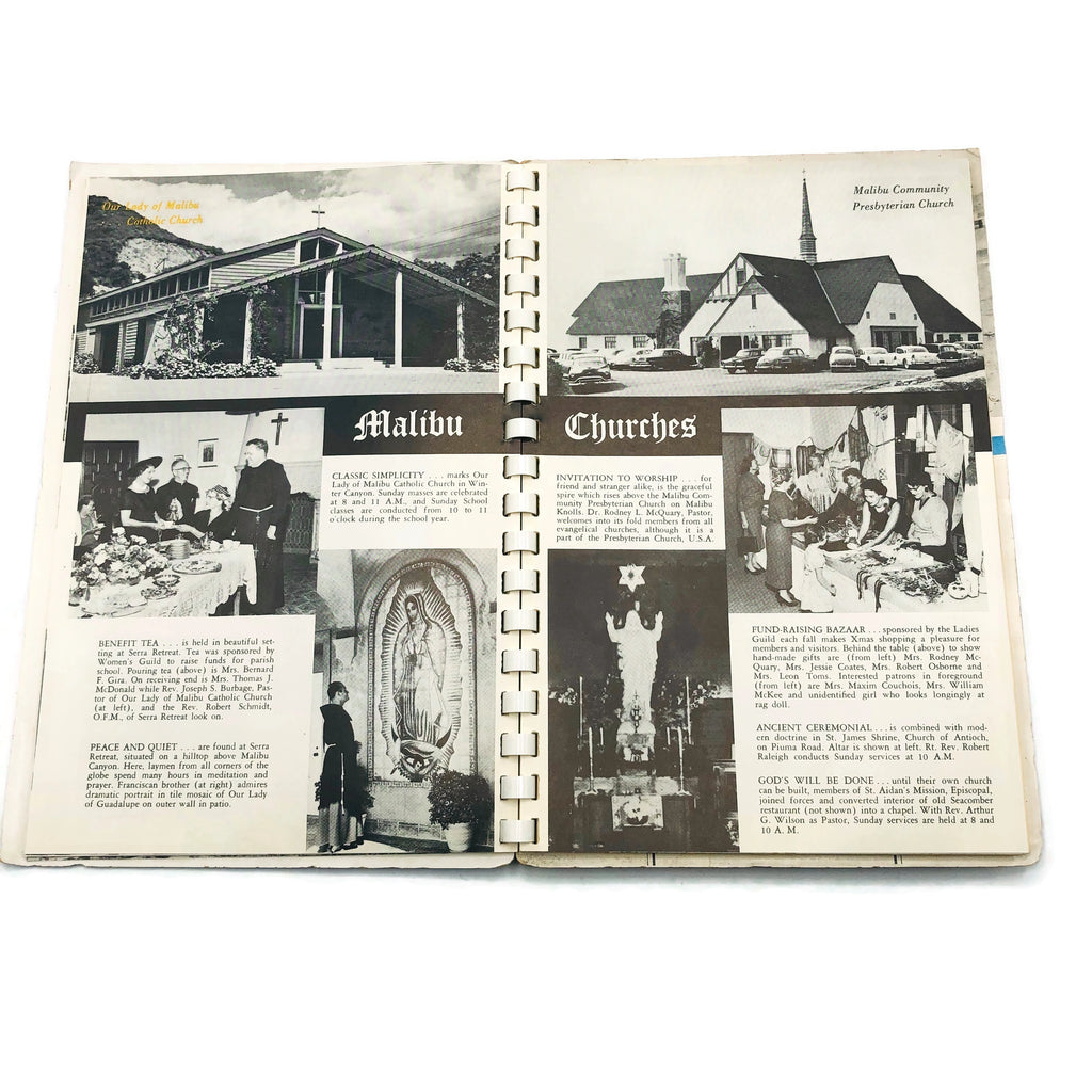 Vintage 1957 Malibu California Phone Directory Book