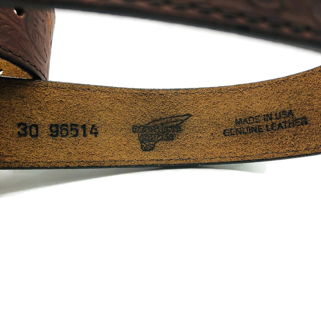 Vintage Tooled Leather Belt