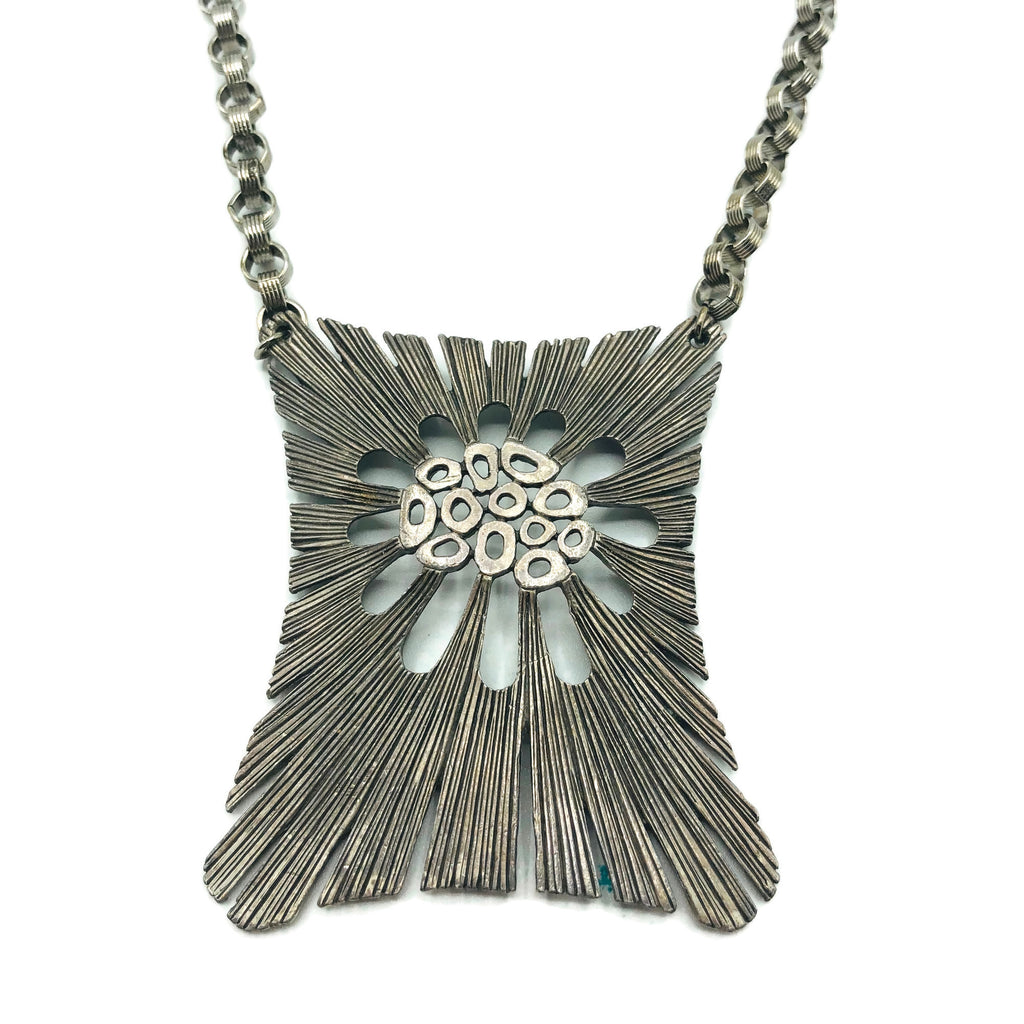 Vintage Signed LB Studio Modernest Art Necklace