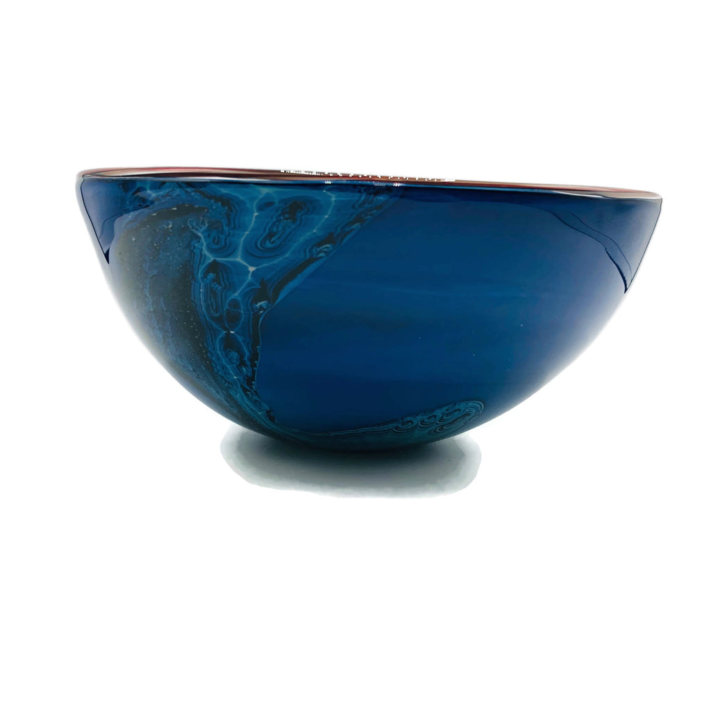 Vintage Signed Josh Simpson New Mexico Blue Skies Bowl 1980's