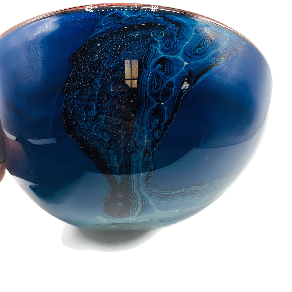 Vintage Signed Josh Simpson New Mexico Blue Skies Bowl 1980's