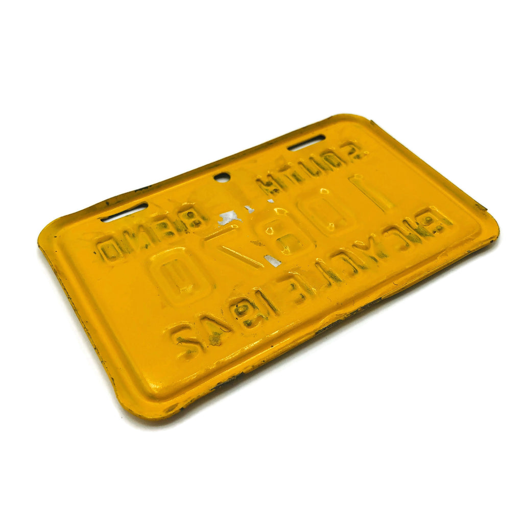 Vintage South Bend Bicycle 1942 License Plate