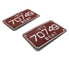 Vintage Pair of Boat License Plates