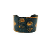 Vintage Copper Comedy & Tragedy Cuff Bracelet