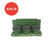 Vintage Dutch Green Enamel Laundry Rack (Sand, Soap, Soda)