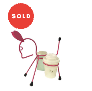 Vintage 1950's Tupperware Donkey Salt & Pepper Set