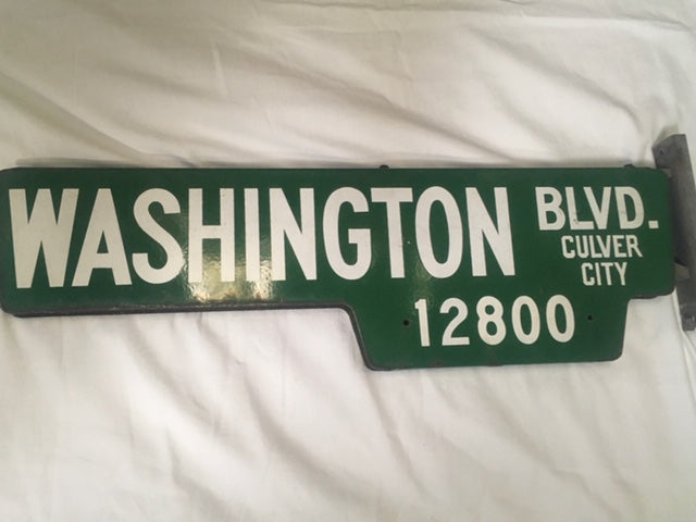 Washington Blvd Street Sign