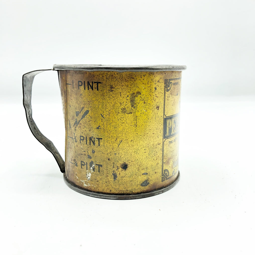 Vintage Rare Tin Litho Advertising Ideal Peanut Butter Tin Measuring Cup