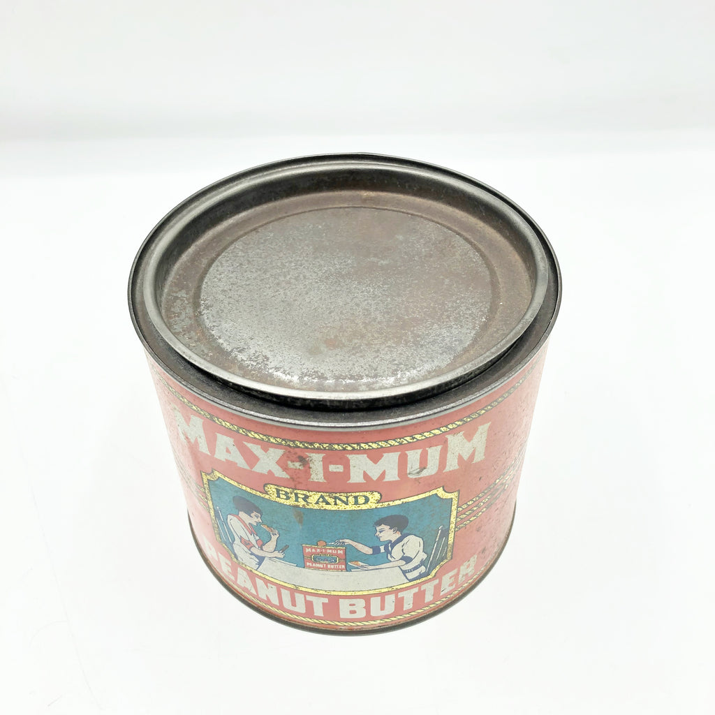 Vintage Antique Advertising Maximum General Foods Tin Litho Pail Tin