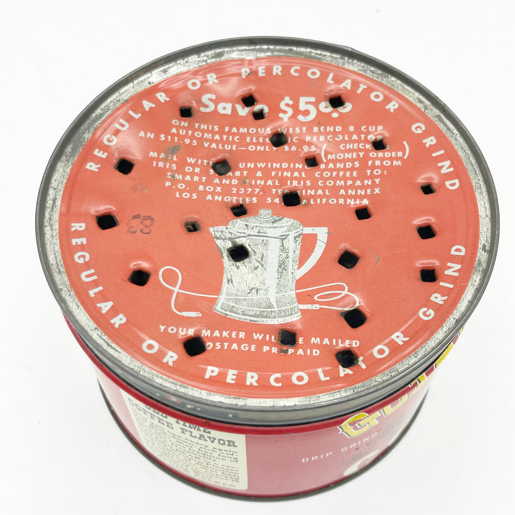 Vintage 1930’s/1940’s Golden Bear 1lb Coffee Can (Lid As Is)