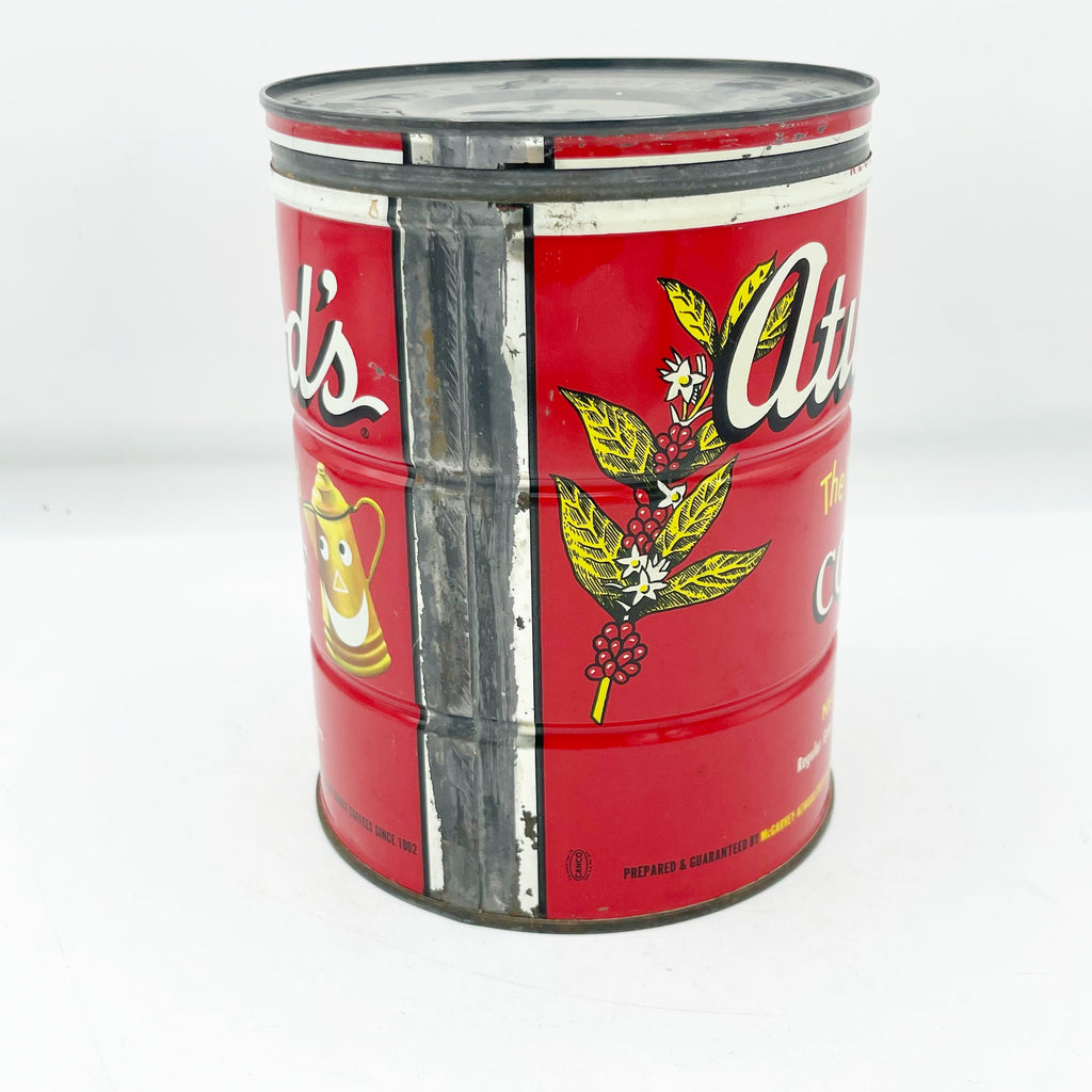Vintage Super Clean Atwood’s Coffee Can W/ Litho Graphics Circa 1930