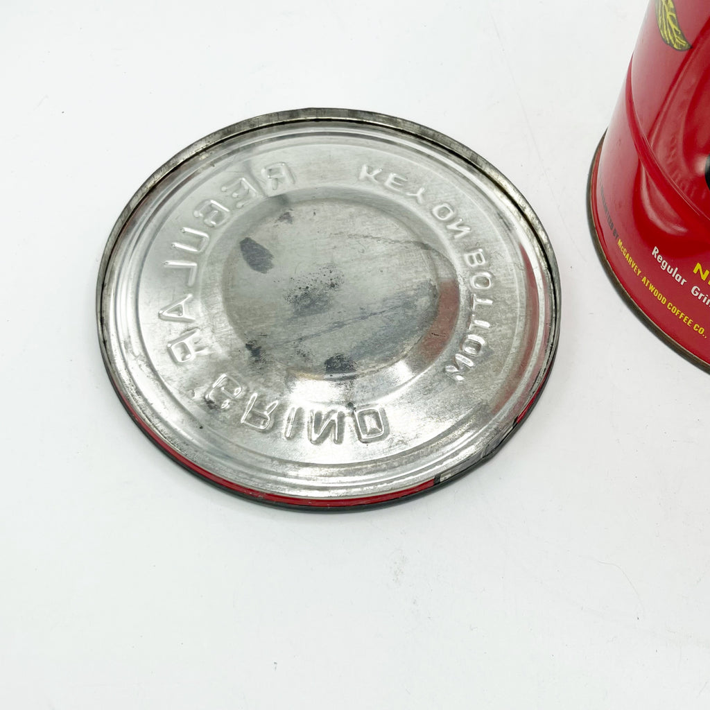 Vintage Super Clean Atwood’s Coffee Can W/ Litho Graphics Circa 1930