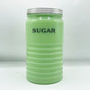 Vintage 1930’s Jeannette Jadite 40oz Ribbed Sugar Canister