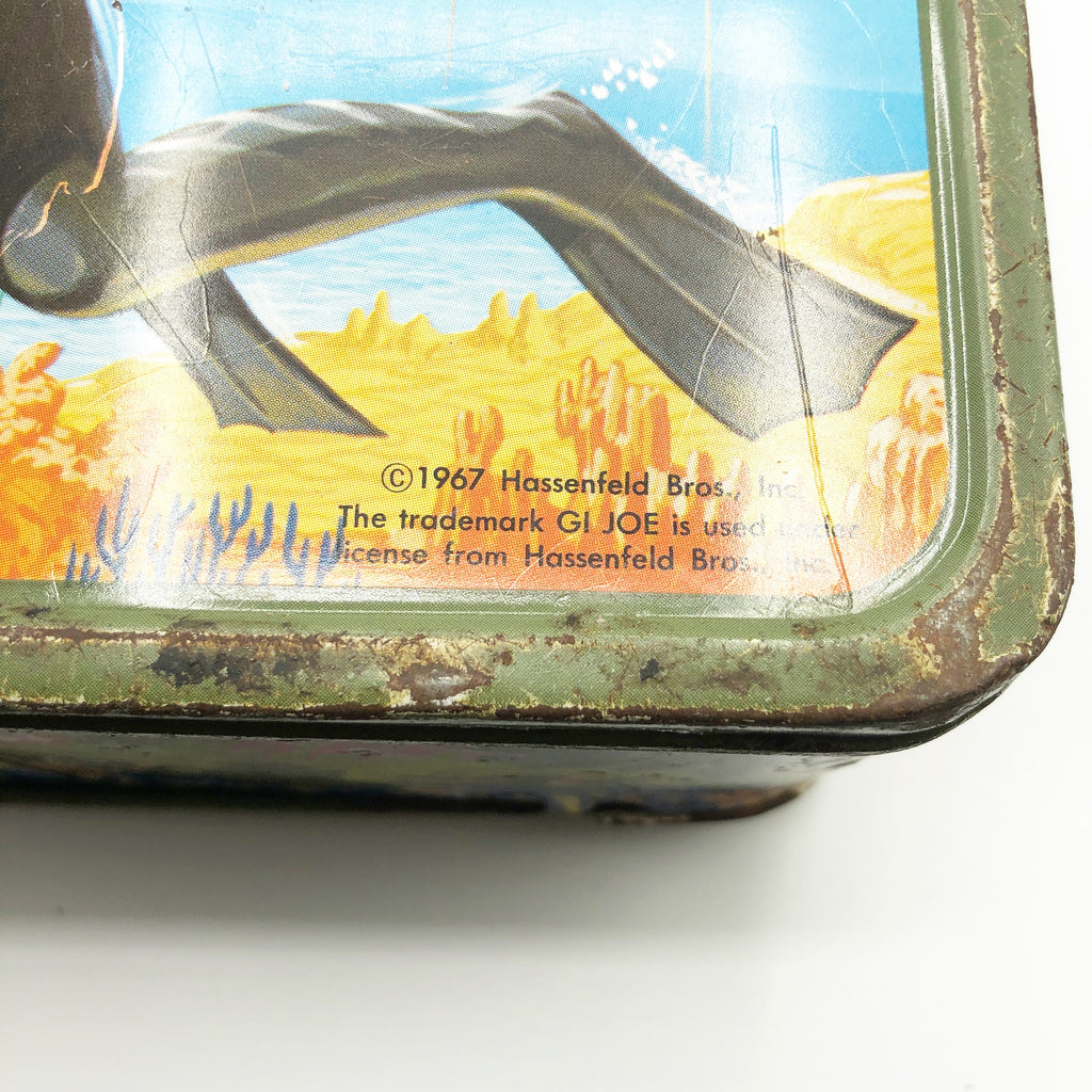 Vintage 1967 Hassenfeld GI Joe Lunch Box W/ Original Thermos