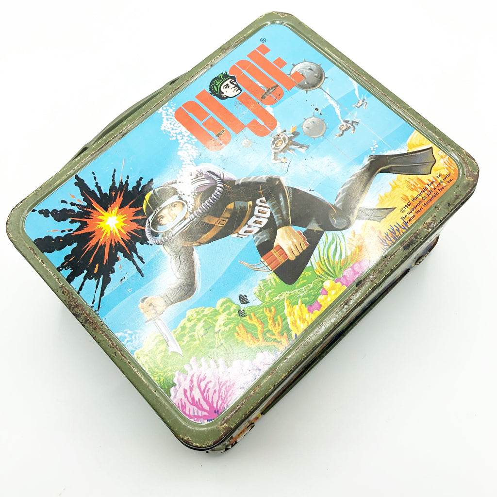 Vintage 1967 Hassenfeld GI Joe Lunch Box W/ Original Thermos