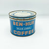 Vintage Ben-Her Rare Blue Label 1lb Coffee Can