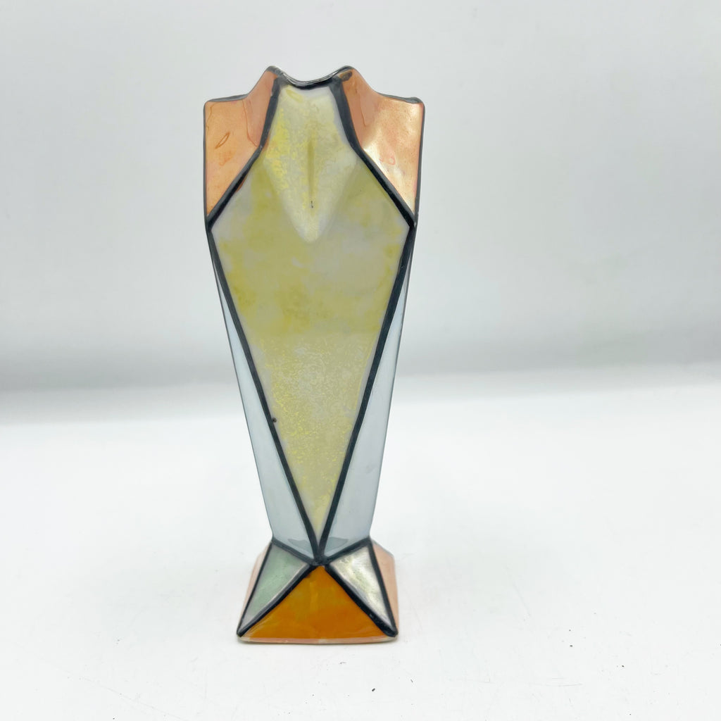 Vintage Art Deco 1920’s-30’s Lusterware Cubist Style Creamer.