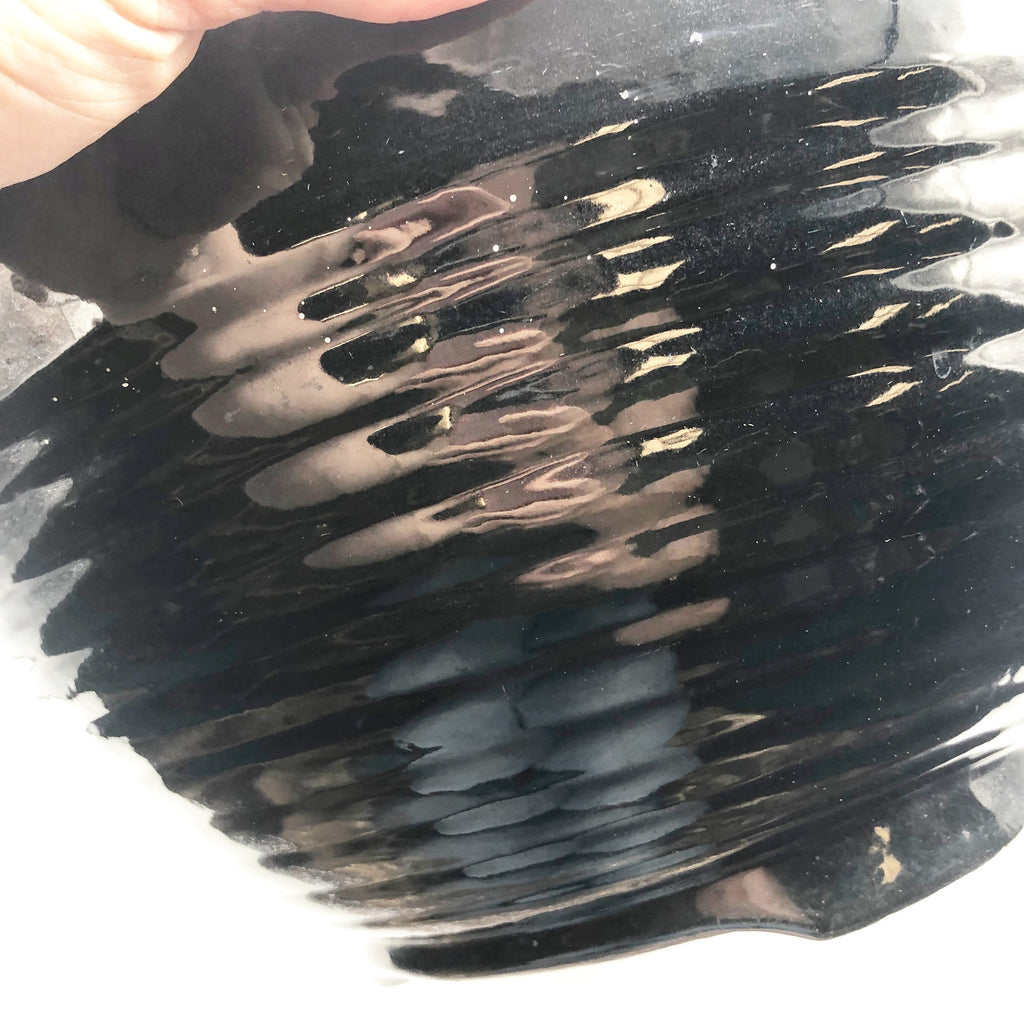 Vintage 1930’s Bauer Pottery Black Footed 14” Punch Bowl