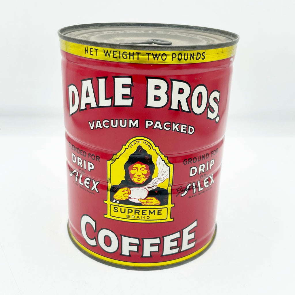 N.O.S. Unopened Dale Bros. Coffee Can Full W/ Key