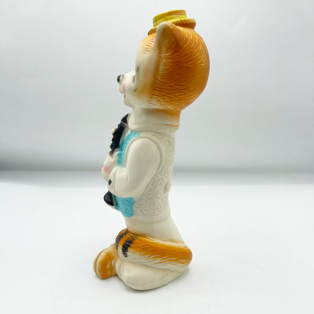 Vintage Alan-Jay Clorolyte Raccoon W. Clarinet Squeak Toy