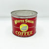 Vintage Dauas Texas White Swan 1lb Coffee Can