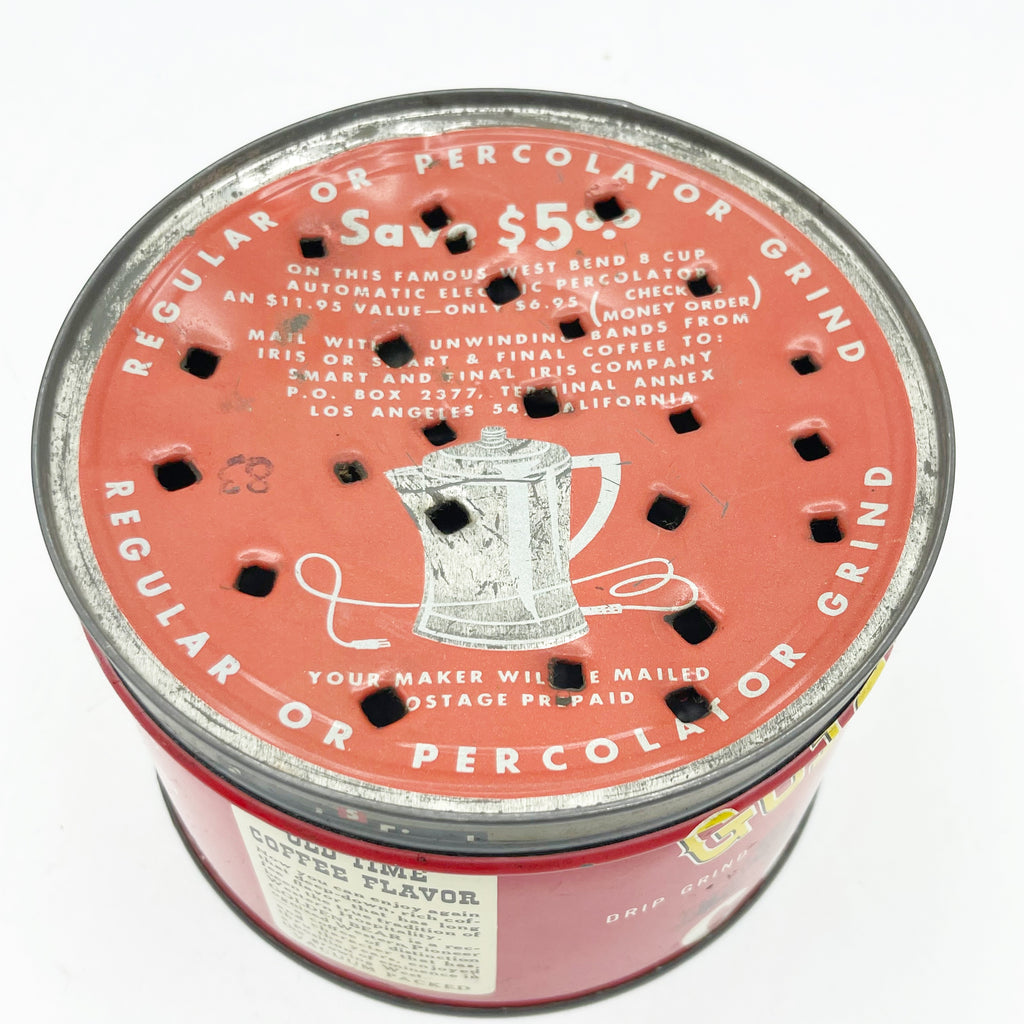 Vintage 1930’s/1940’s Golden Bear 1lb Coffee Can (Lid As Is)