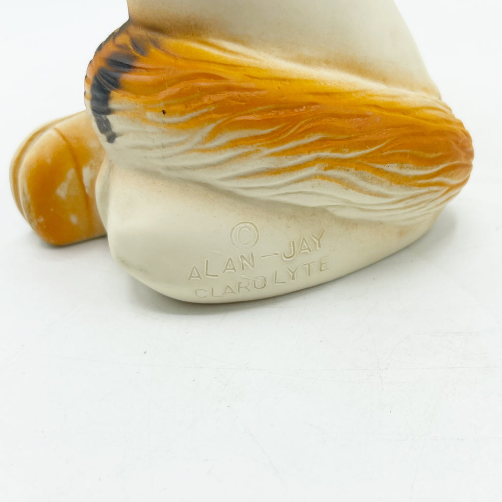 Vintage Alan-Jay Clorolyte Raccoon W. Clarinet Squeak Toy