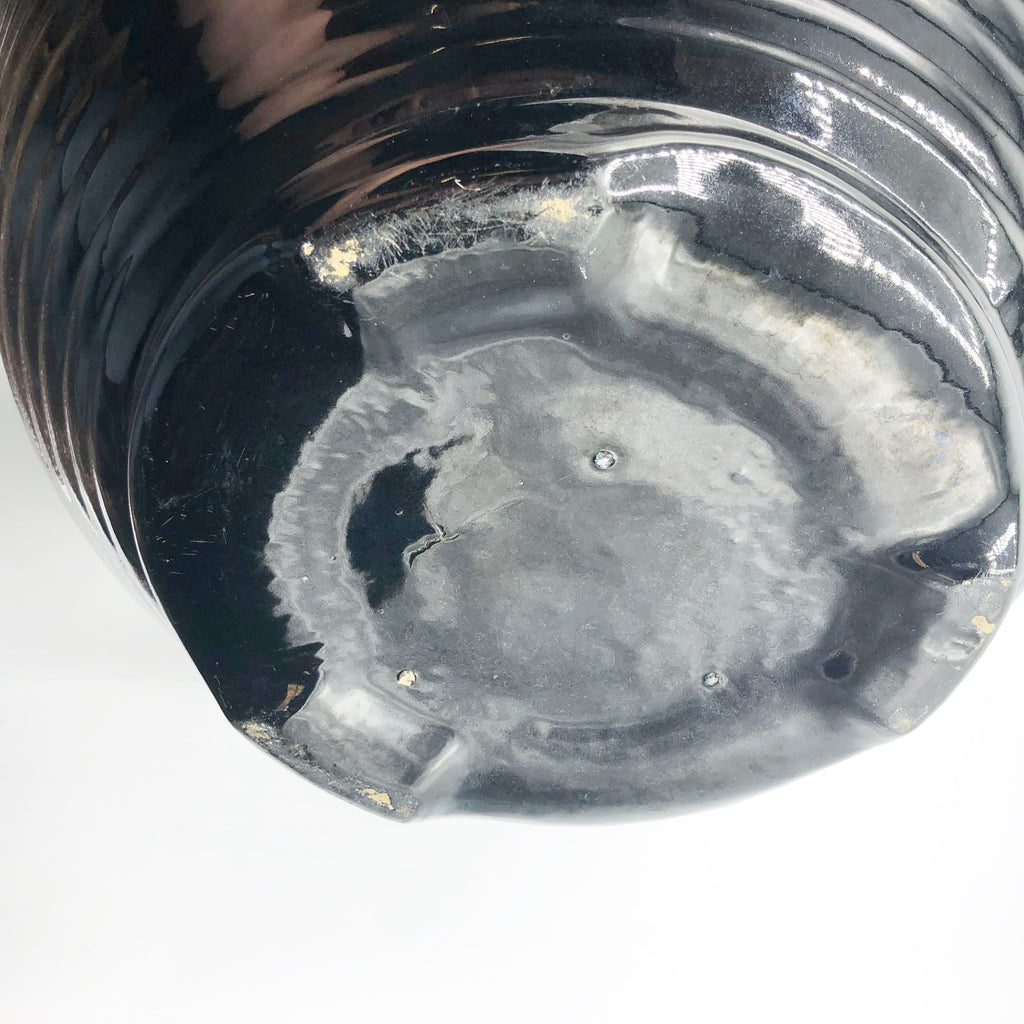 Vintage 1930’s Bauer Pottery Black Footed 14” Punch Bowl