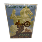 World War 2 Canadian Army Propaganda Poster by Albert E. Cloutier 