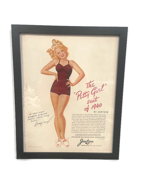 Framed Original Jantzen Swimsuits Pinup Advertisement