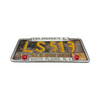 Rare Vintage 1950s New York Russell Ford License Plate Frame with Original Plate