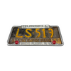 Rare Vintage 1950s New York Russell Ford License Plate Frame with Original Plate