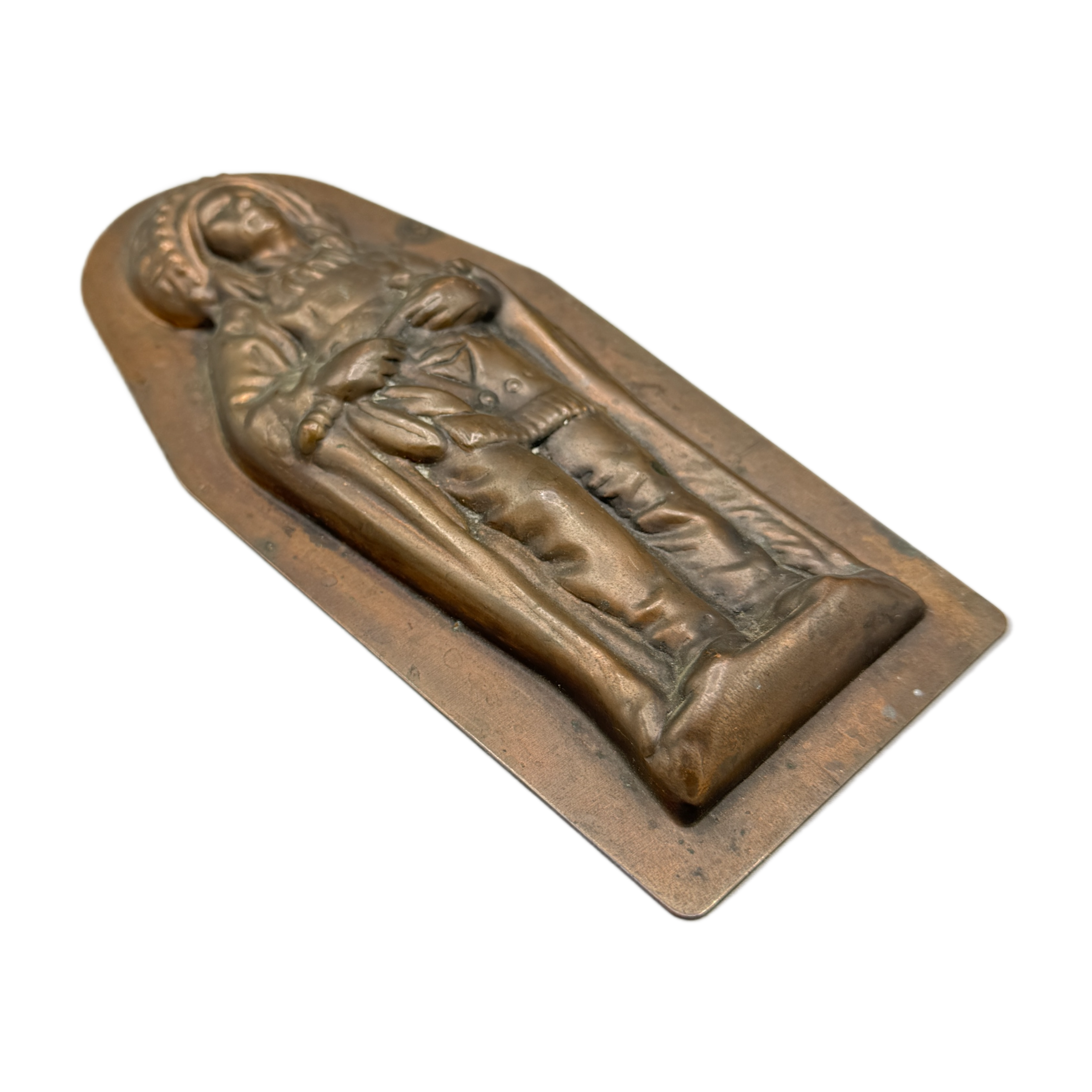 Antique Copper Native American Chief Chocolate Mold