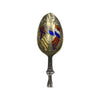 Antique 1911 Sterling Silver Enameled Spoon