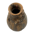 Antique 1800s Glazed Redware Horse Vase