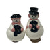 Vintage Pair of Mr. & Mrs. Snowman Salt & Pepper Shakers