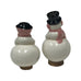 Vintage Pair of Mr. & Mrs. Snowman Salt & Pepper Shakers