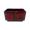 Vintage Ceramic Small Red Brayton Laguna Planter 