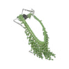 Vintage 1930’s-1940’s Uranium Glass Beaded Bib Necklace