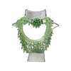 Vintage 1930’s-1940’s Uranium Glass Beaded Bib Necklace