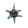 Vintage Mercury Glass Bead Star Christmas Ornament