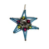 Vintage Mercury Glass Bead Star Christmas Ornament