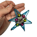 Vintage Mercury Glass Bead Star Christmas Ornament