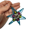 Vintage Mercury Glass Bead Star Christmas Ornament