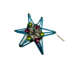 Vintage Mercury Glass Bead Star Christmas Ornament