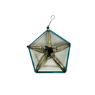 Vintage Mercury Glass Bead Star Christmas Ornament